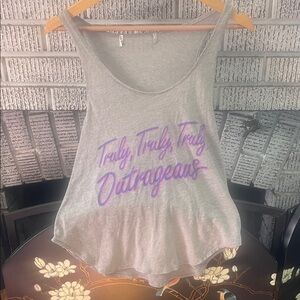 Wildfox RARE Grey JEM & The Holograms Tank with Purple Truly Outrageous